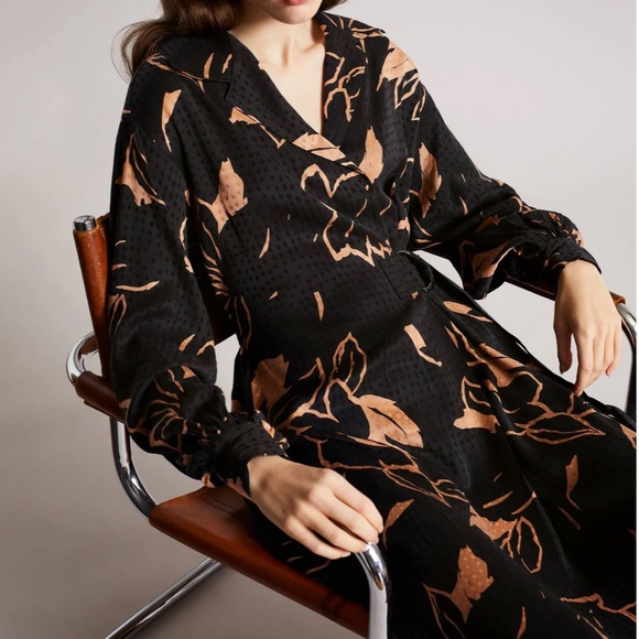 🎀NWT🎀 Ted Baker Chic Faux Wrap Belted Dress - Picture 5 of 9